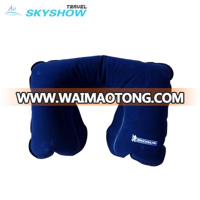 Easy Carry Custom Logo Ce Standard Pvc Multi Color Air Flight Head Rest Inflatable Neck Pillow