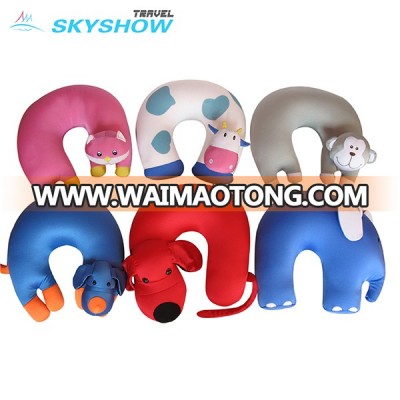 Customized Logo U Shape Microbeads U Shape Pillow Microbead Pillow Animals Animal Travel Pillow